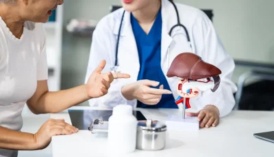 A patient consults with a clinician about treatments for biliary stricture.